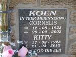 KOEN Cornelis 1922-2002 & Kitty 1928-2012