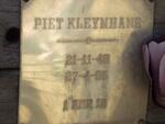 KLEYNHANS Piet 1946-1995