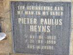 HEYNS Pieter Paulus 1922-1998