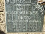 HEYNS Grace Williams 1926-2009