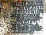 BEUKES Izak Gabriel 1930-  & Martha Maria Elizabeth 1937-2010