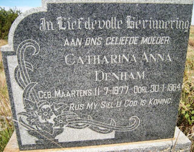 DENHAM Catharina Anna nee MAARTENS 1877-1964