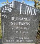 LINDE Hermanus Stefanus 1902-1992