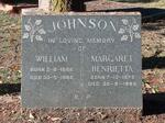 JOHNSON William 1866-1956 & Margaret Hanrietta 1875-1965
