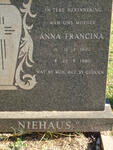 NIEHAUS Anna Francina 1892-1980
