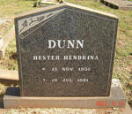 DUNN Hester Hendrina 1935-1981