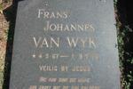 WYK Frans Johannes, van 1967-1976