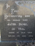 WAAL Jacob Daniel, de 1884-1968