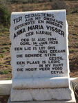 VISSER Anna Maria nee MARAIS 1894-1938