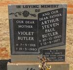 BUTLER Arthur Steven Paul 1920-1977 & Violet 1918-1980