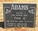 ADAMS Fred J. 1950-1971