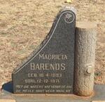 BARENDS Magrieta 1893-1971