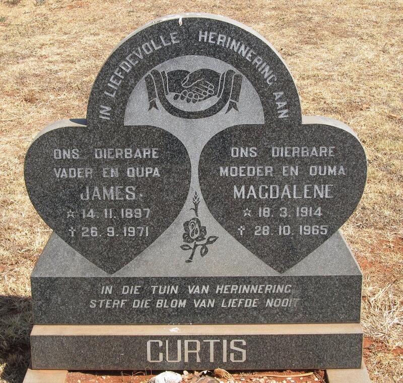 CURTIS James 1897-1971 & Magdalene 1914-1965