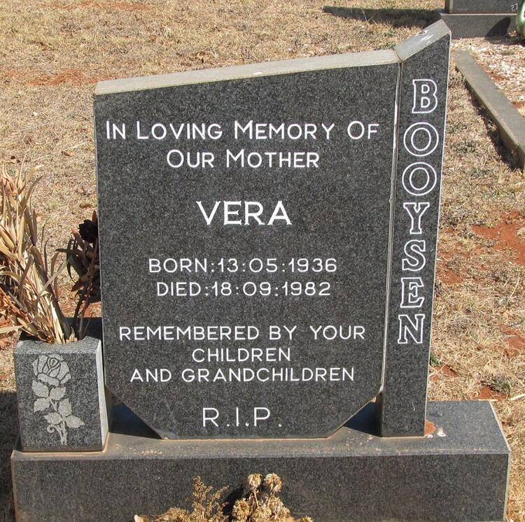 BOOYSEN Vera 1936-1982