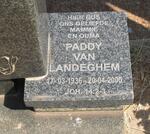 LANDEGHEM Paddy, van 1936-2000