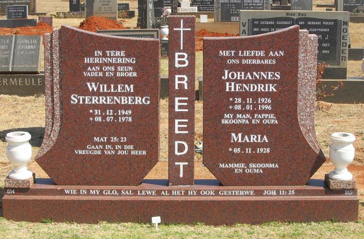 BREEDT Johannes Hendrik 1926-1996 & Maria 1928- :: BREEDT Willem Sterrenberg 1949-1978