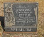 McCALLUM Joseph Raymond 1916-1959 :: McCALLUM Patricia Isobel 1944-1967