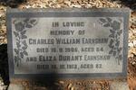 EARNSHAW Charles William -1905 & Eliza Durant -1912