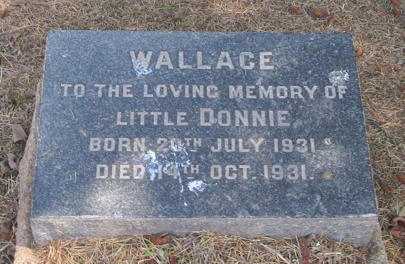 WALLACE Donnie 1931-1931