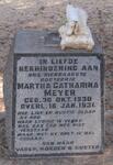 MEYER Martha Catharina 1930-1931