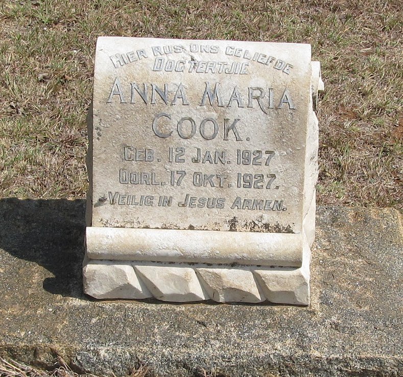 COOK Anna Maria 1927-1927