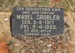 GROBLER Mabel 1917-1923