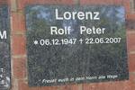 LORENZ Rolf Peter 1947-2007