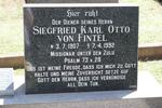 FINTEL Siegfried Karl Otto, von 1907-1992