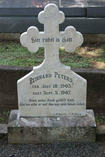 PETERS Reinhard 1903-1907