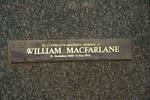 MACFARLANE William 1888-1972