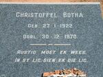 BOTHA Christoffel 1922-1970