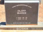 BOTHA Oloff Maree 1923-2009