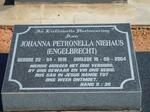 NIEHAUS Johanna Petronella nee ENGELBRECHT 1918-2004
