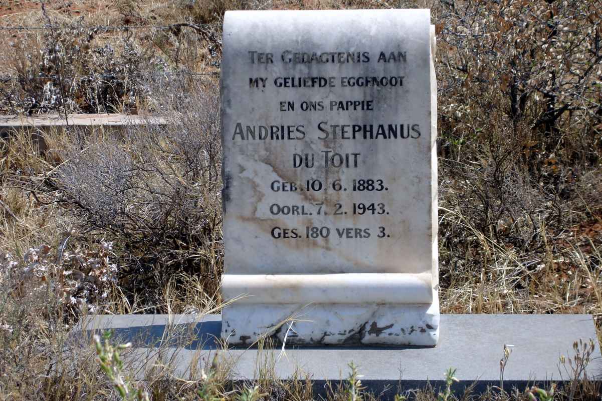 TOIT Andries Stephanus, du 1883-1943