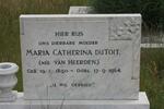 TOIT Maria Catherina, du nee VAN HEERDEN 1890-1964