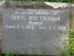 FREEMAN Beryl Iris nee BOWER 1926-1968