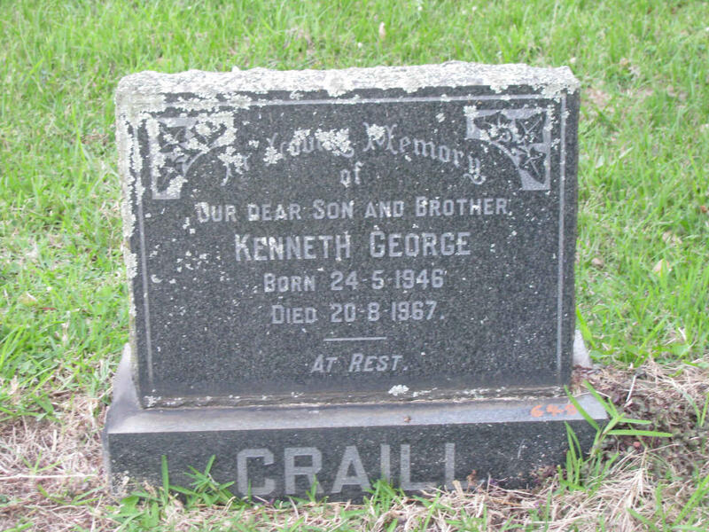 CRAILL Kenneth George 1946-1967