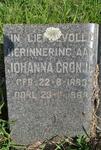 CRONJE Johanna 1883-1963