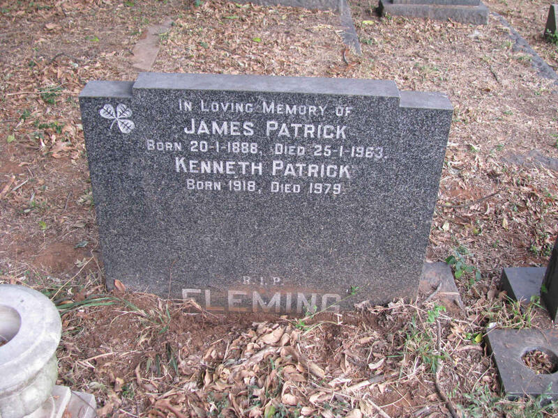 FLEMING James Patrick 1888-1963 :: FLEMING Kenneth Patrick 1918-1979