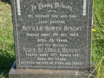 HENDRY Neville Bowes -1964 & Alice Beatrice -1981