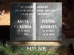 MILNE Pieter Andries 1907-1974 & Anita Claudia 1909-1989