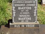 MAARTENS Gerhardus Johannes 1867-1963 & Margretha 1869-1966