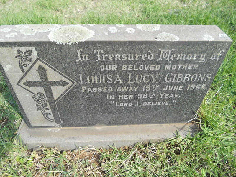 GIBBONS Louisa Lucy -1968