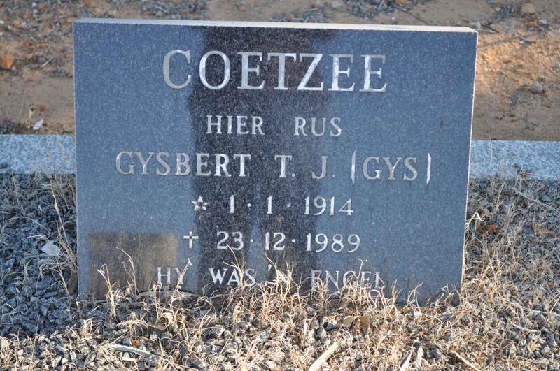 COETZEE Gysbert T.J. 1914-1989