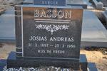 BASSON Josias Andreas 1897-1986