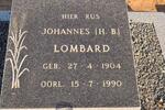 LOMBARD Johannes H.B. 1904-1990