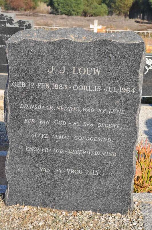 LOUW J.J. 1883-1964