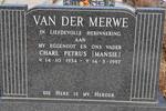 MERWE Charl Petrus, van der 1934-1987