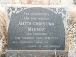 MIENIE Aletta Christina nee LOTTERING 1883-1963