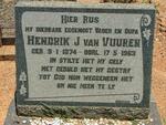 VUUREN Hendrik, J.van 1874-1963